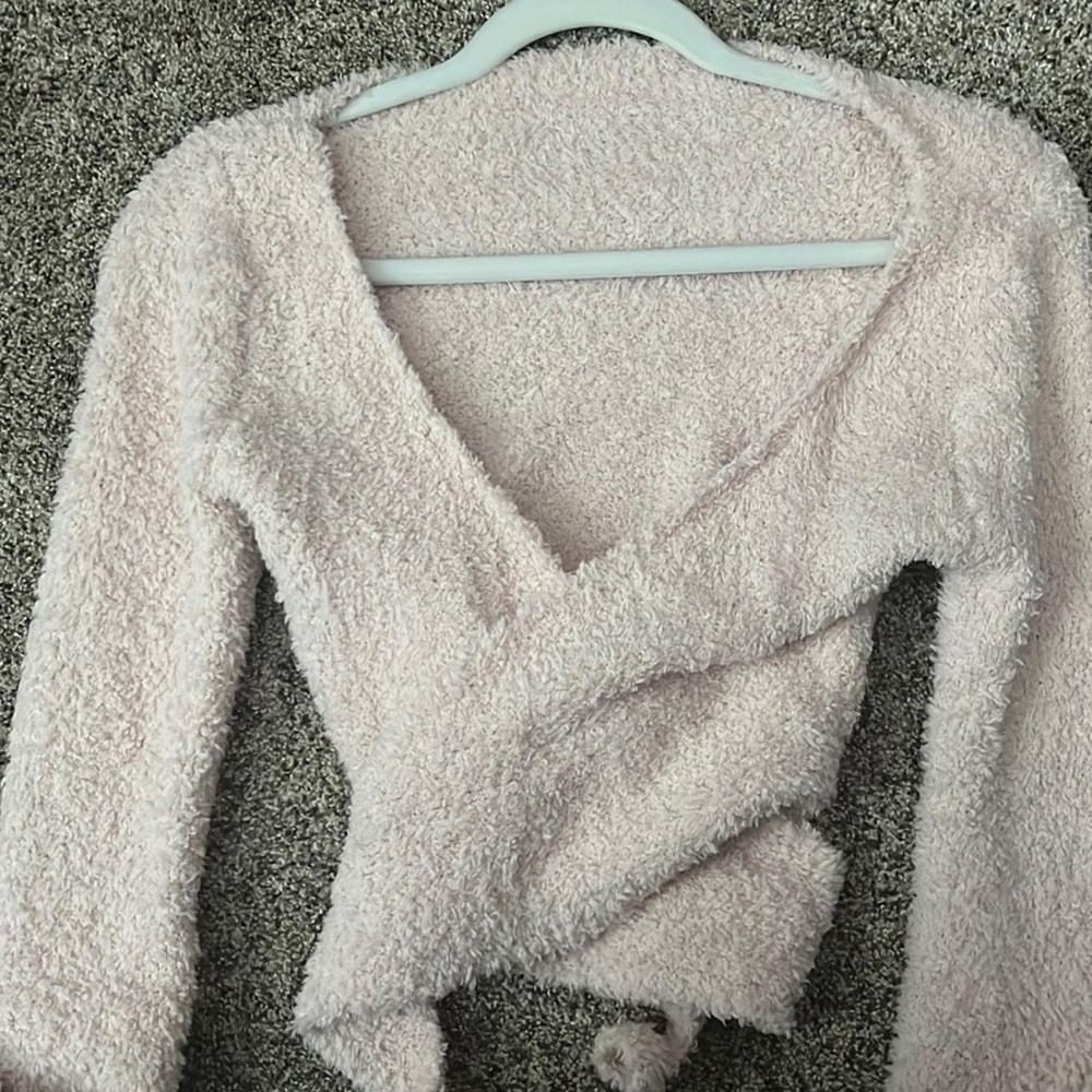Skims Cozy Collection Wrap Top